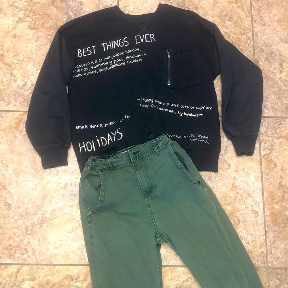 Jeans plus top Zara size 11/12